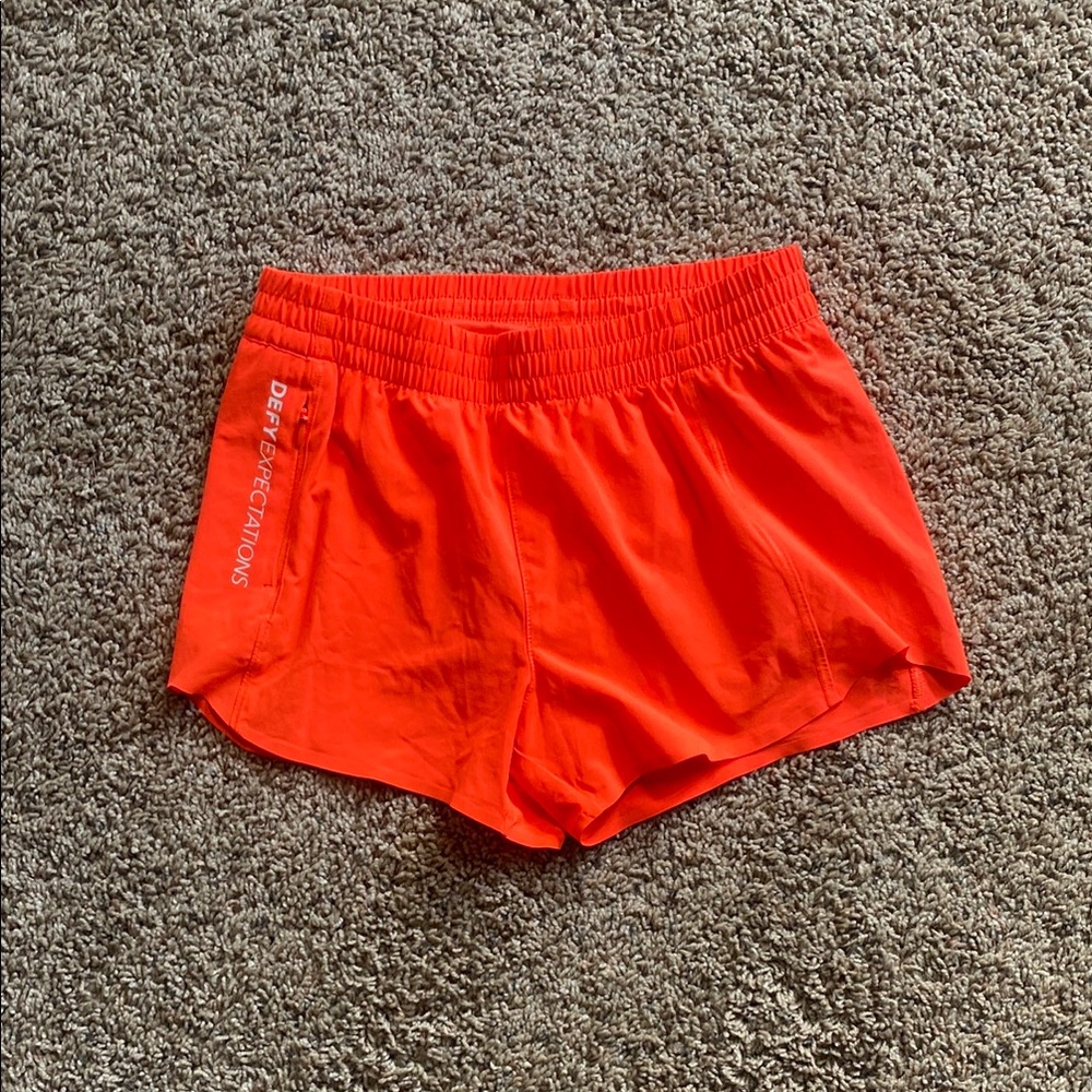Athleta Vibrant Orange Athletic Shorts